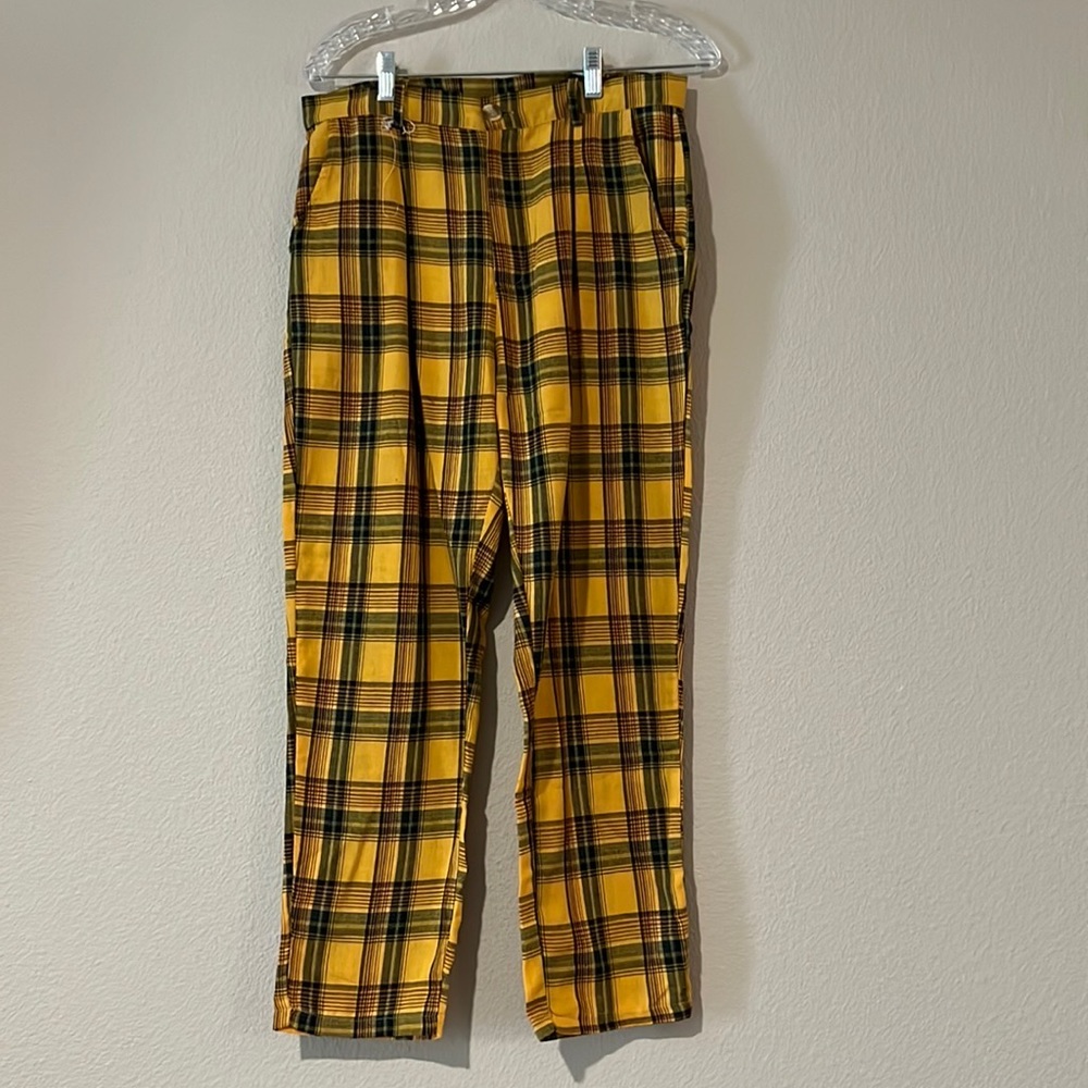 Yellow Plaid Pants